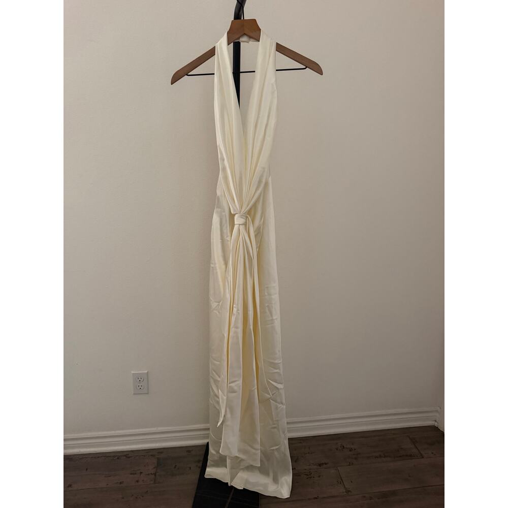 New Datt long curtain dress white size M $505 - Picture 3 of 6